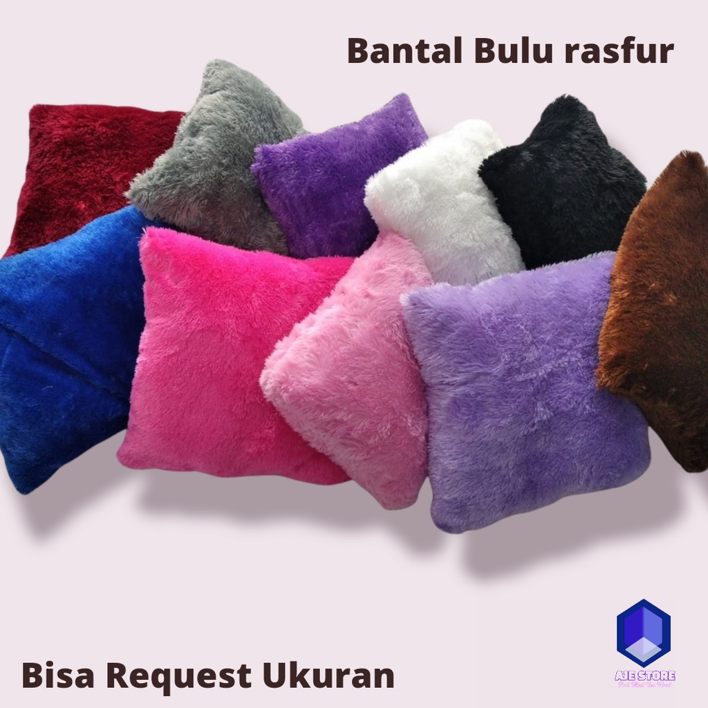 Sarung Bantal Sofa Bulu Rasfur Lembut / Sarung Bantal / Sarung Bantal Lembut