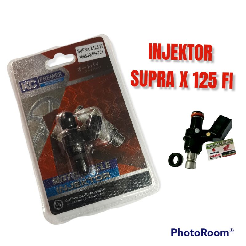 INJEKTOR REVO FI SUPRA X 125  FI INJEKSEN KC RACING 4 HOLE LOBANG  DIAN JAYA MOTOR