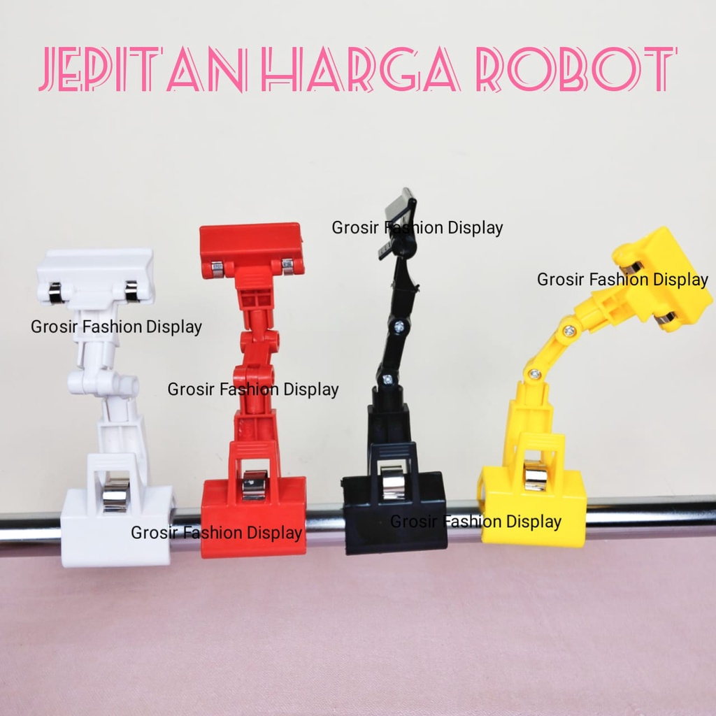 Jepitan Kertas Harga Obralan / Penjepit Price Tag Promo Jepitan Robot Bisa Ditekuk / Sale (BH)