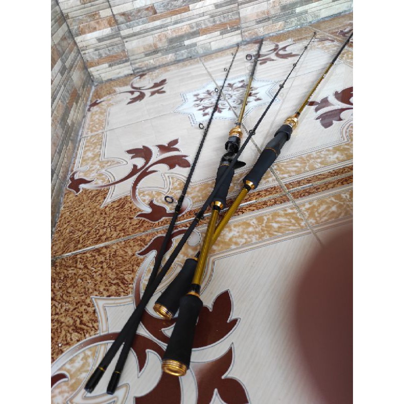 Joran Carbon joran pancing spinning atau casting 180 cm dan 210 cm
