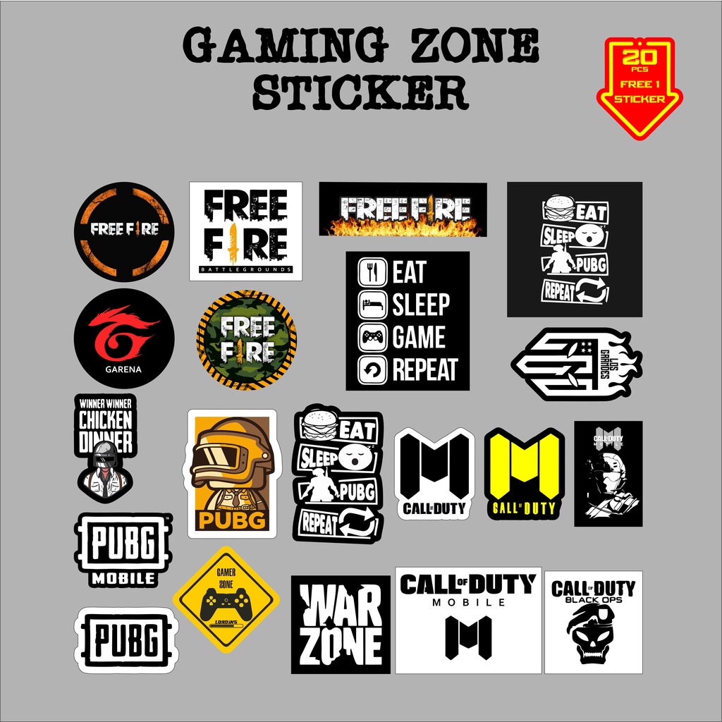 

Stiker Brand Paket 20pcs Sticker Gaamiing Zonne Graftac High Quality Graftac