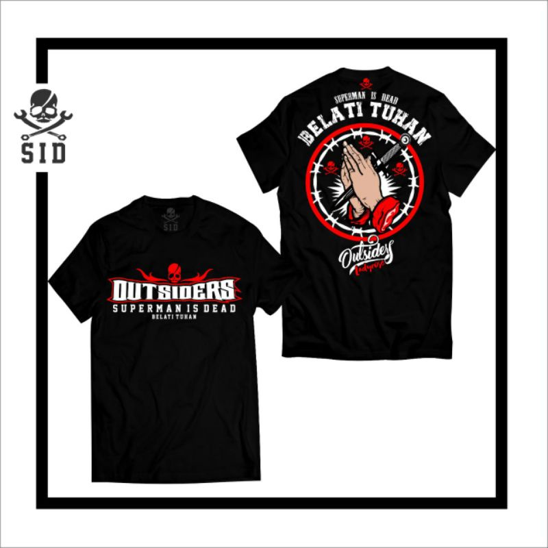 KAOS SUPERMAN IS DEAD ORIGINAL DISTRO TERBARU/KAOS SYNDICATE MUSIK/BAND LOKAL