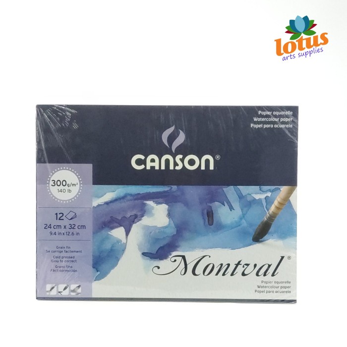 

Sketsagambar- Canson Montval A4 300Gsm 12 Sheets - Watercolor Paper -Buku-Gambar-Sketsa.