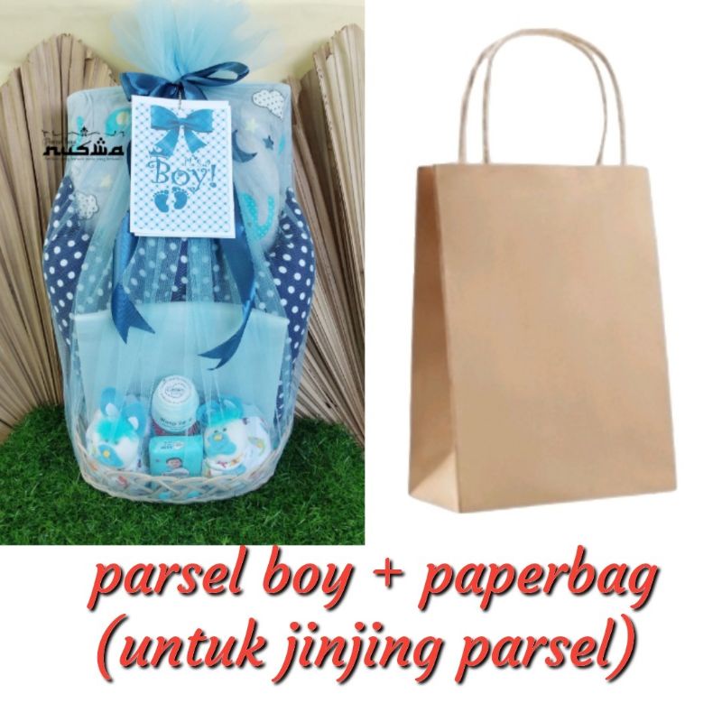 hampers bayi/parcel bayi/kado bayi/baby gift set/hampers baby/kado bayi baru lahir/parsel bayi/nuswa parselbayi/kado melahirkan/kado lahiran/gift set/kado bayi perempuan/kado bayi laki laki/gift bayi/paket kado bayi/hampers kado/gift bayi/parsel bayi-Parsel boy+paperbag