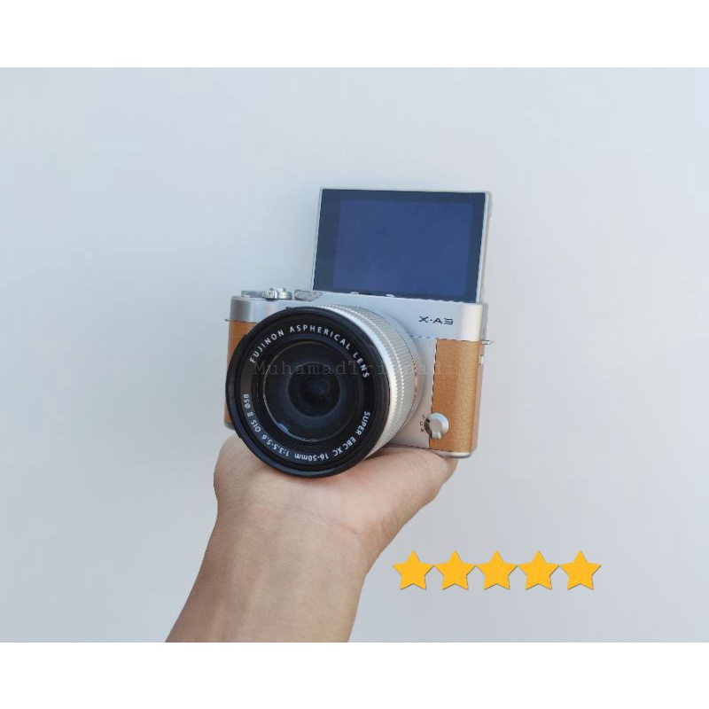 Camera Kamera Mirrorless Fujifilm XA3 Lensa 16-55mm Coklat Murah