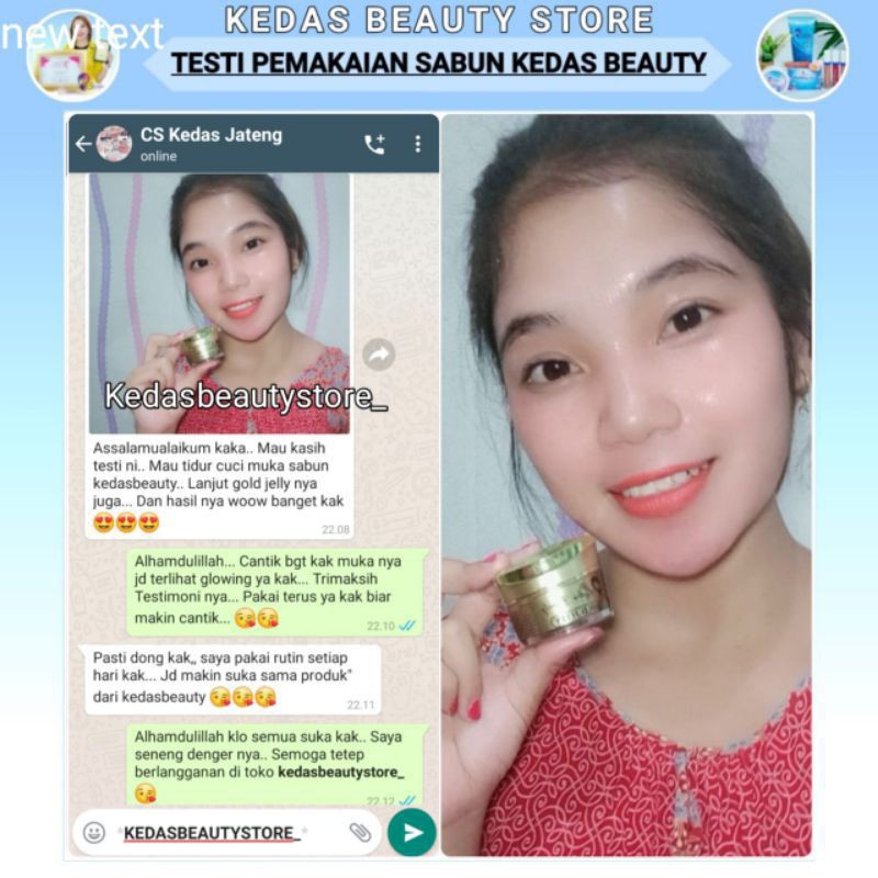 [READY]KEDAS BEAUTY GOLD JELLY 10 GRAM / CREAM GLOWING