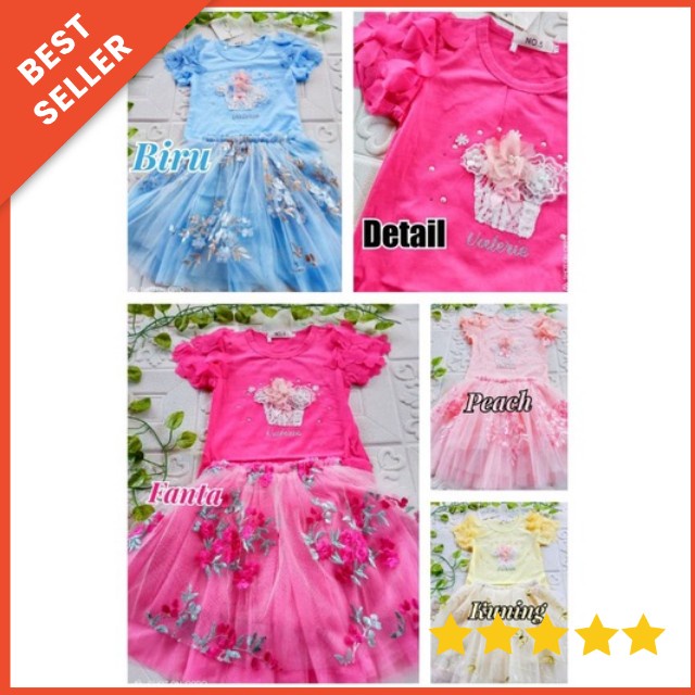 0-5TAHUN BAJU SETELAN ANAK PEREMPUAN ROK TUTU IMPORT KAOS FLOWER SETELAN ROK TUTU ANAK IMPORT PESTA