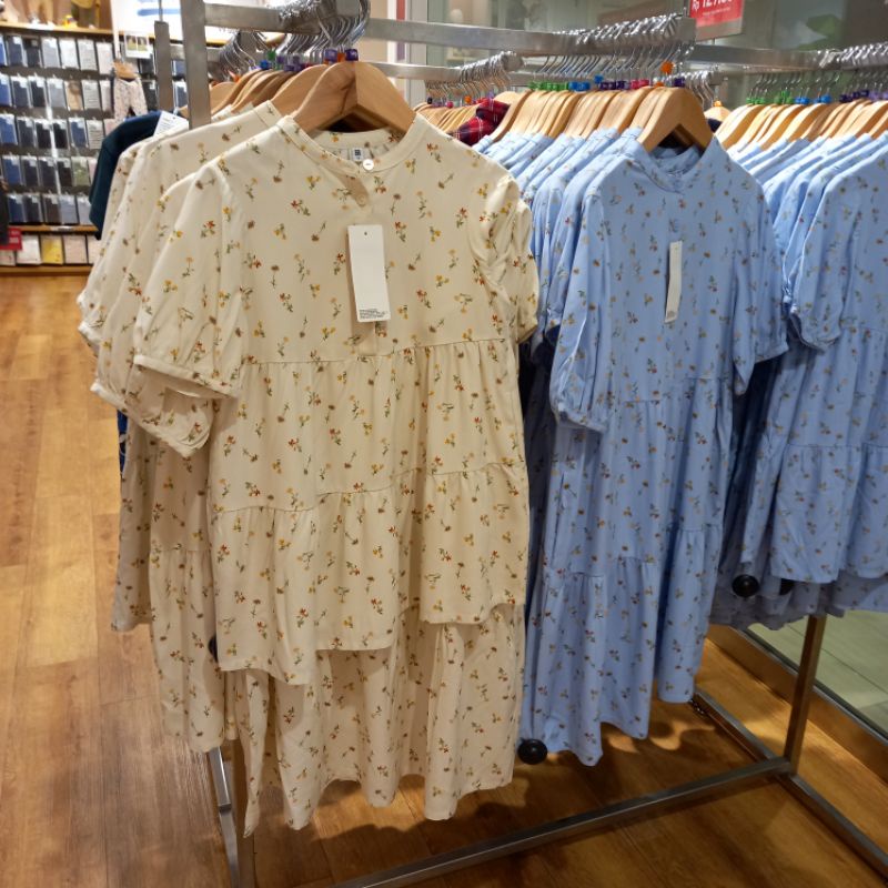 UNIQLO ORIGINAL ASLI Dress Anak Perempuan Bunga Sale Maxi Midi