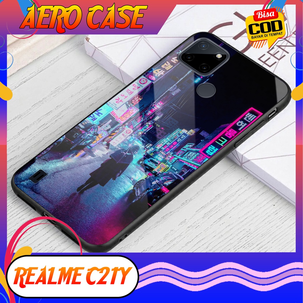 Case REALME C21Y - Casing REALME C21Y  Terbaru AERO CASE [ MASK ] Silikon Hp - Case Mewah - Cassing 