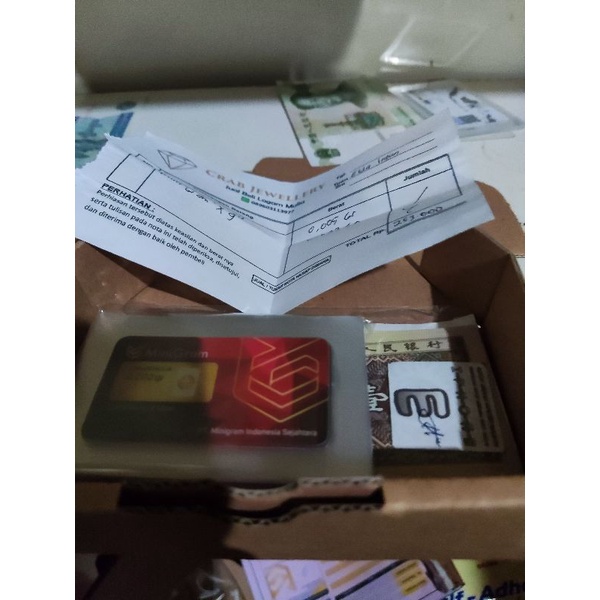 emas 3 gram 24 karat lucky box di jamin dapat emas