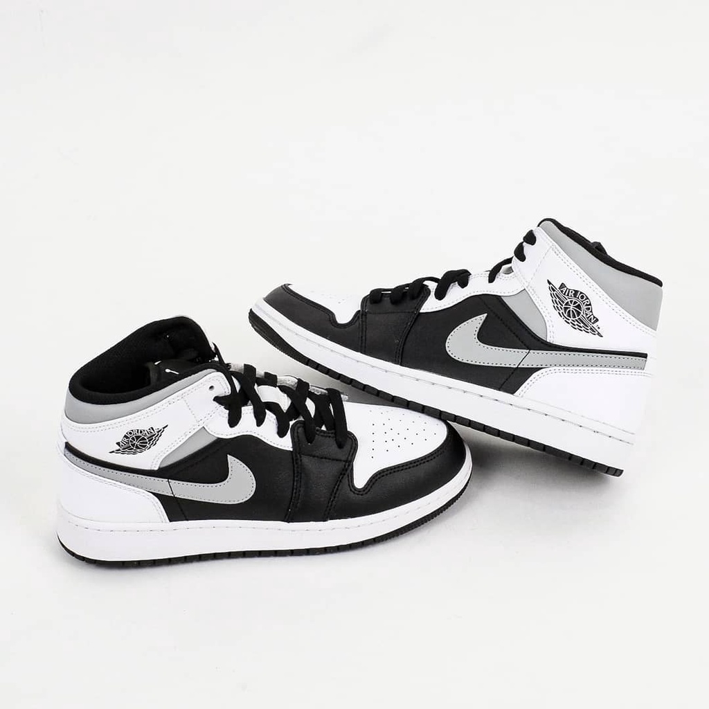 Air Jordan 1 Mid White Shadow GS