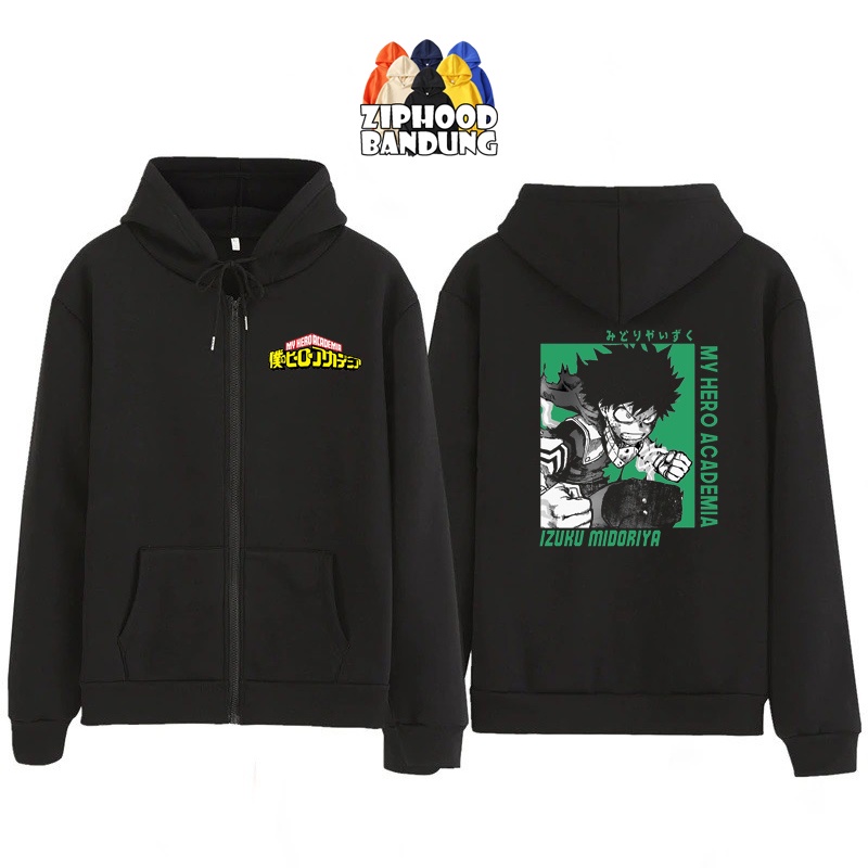 Jaket Hoodie Zipper Anak Laki Laki Anime MY HERO ACADEMI Izuku Midoriya 248