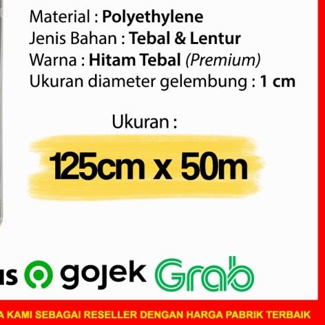 

✫ PLASTIK BUBBLE WRAP HITAM TEBAL 125CM X 50M / BUBBLE WRAP DKM PLUS ♢