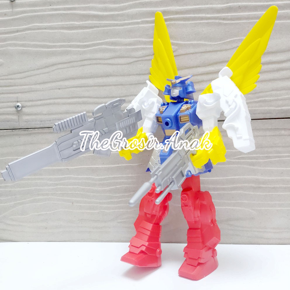 Robot Mobile Suit Gundam Wing Wyndam Transformer Sayap Tembak Pistol