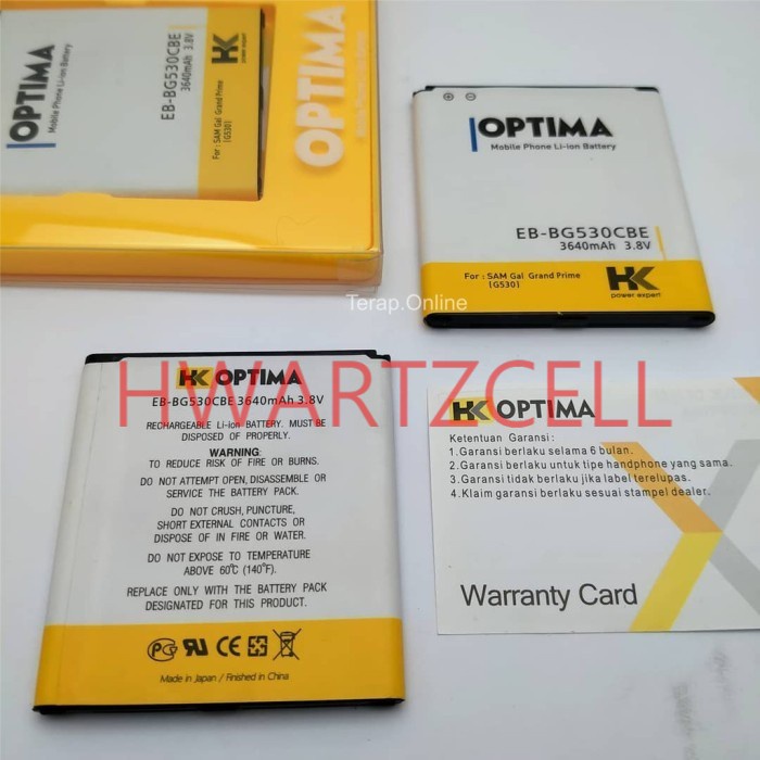 BATERAI SAMSUNG J2 PRIME, J3, Grand Prime G530 HK OPTIMA