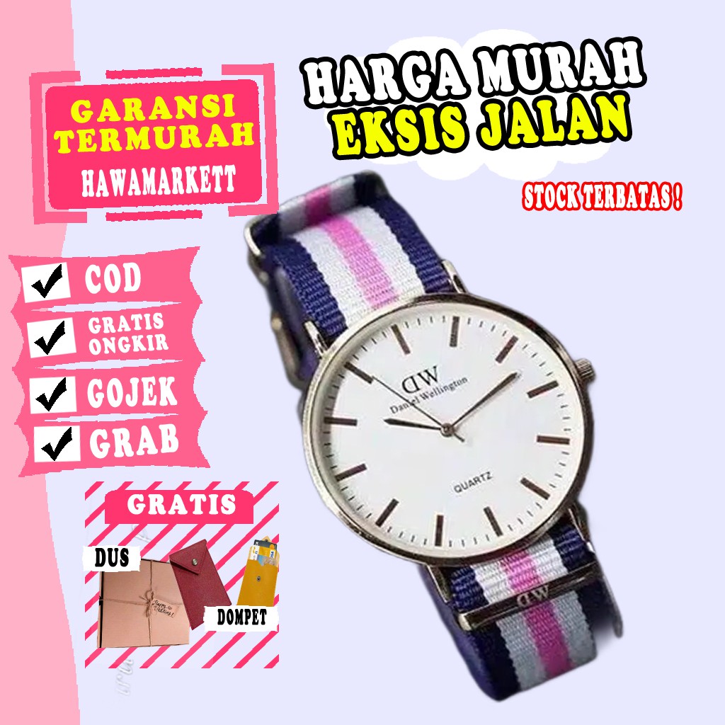 HAWAMARKETT - {BISA COD} JAM TANGAN + BATERAI JAM TANGAN PRIA DAN WANITA GROSIR MURAH MAKASSAR