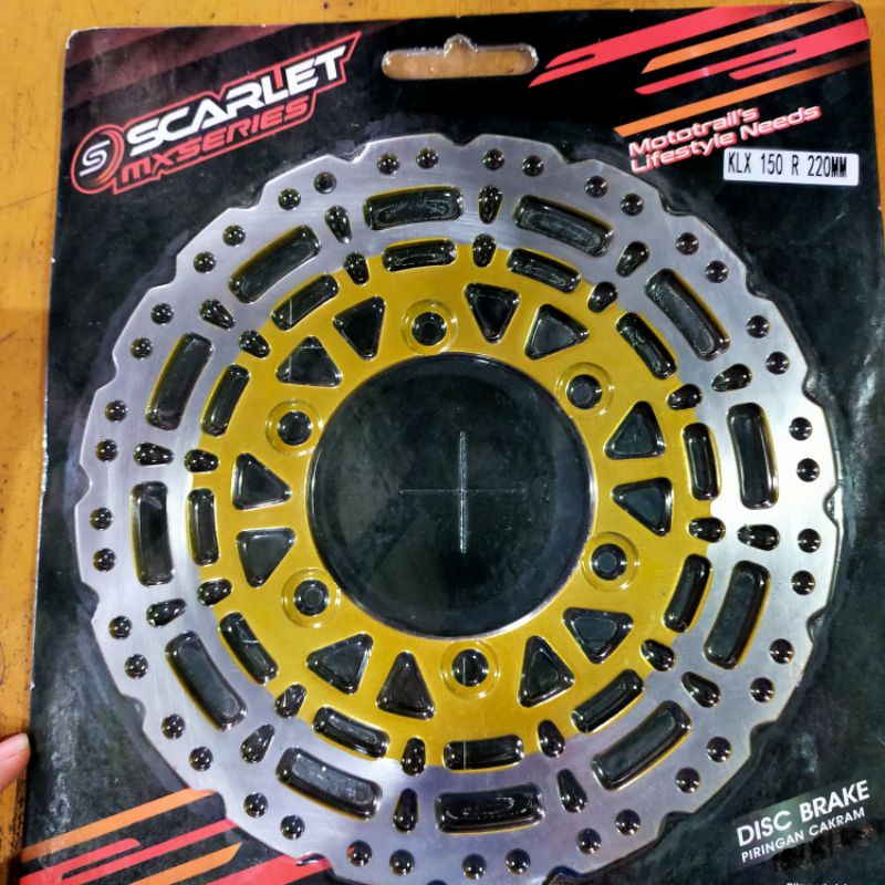 PIRINGAN CAKRAM BELAKANG DTRACKER KLX SCARLET UK 220MM