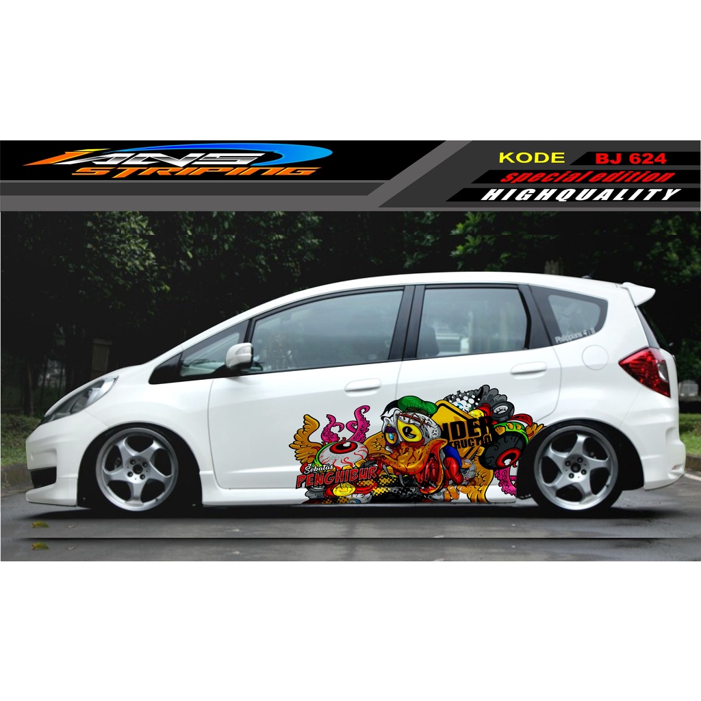 DECAL STICKER MOBIL JAZZ BRIO AVANZA SIGRA YARIS / STIKER VARIASI MOBIL / MODIF STICKER MOBIL 624