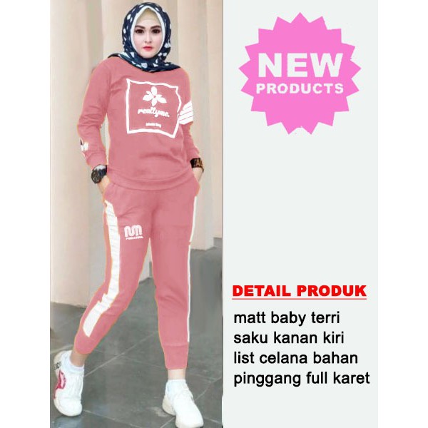 CTN Baju setelan training PRILLY best seller termurah