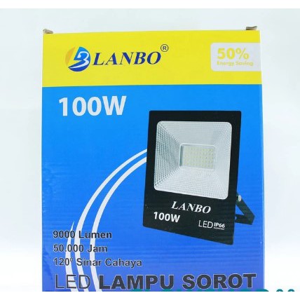 Lampu Sorot Led 100w 100 watt led tembak floodlight led outdoor Lanbo