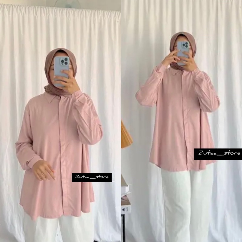 KEMEJA PAMELA SHIRT OVERSIZE // KEMEJA BASIC PREMIUM