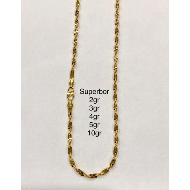 Necklace Pendant Branded Italy Jewellery Fashion Gold Kalung Emas asli