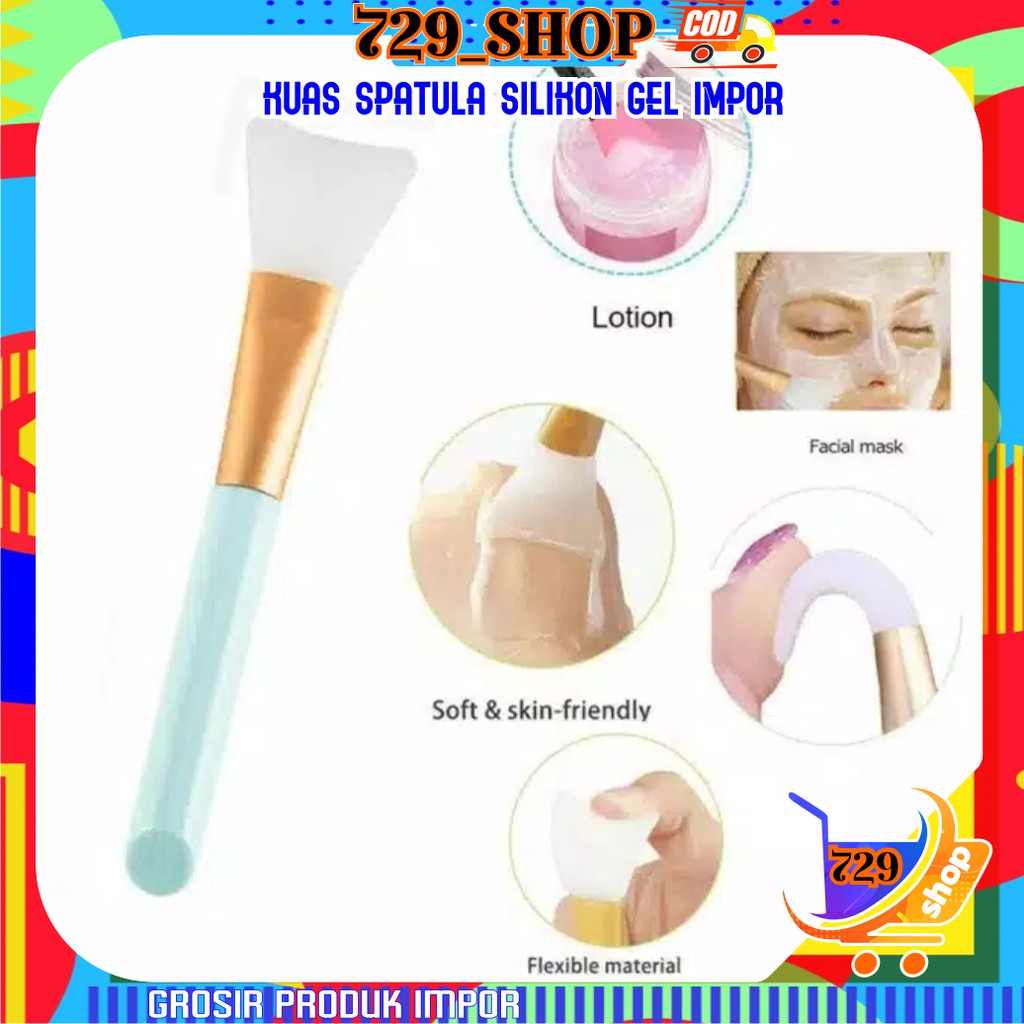 Spatula SIlikon Kuas Maske  Wajah Korean Style Impor Premium Best Seller