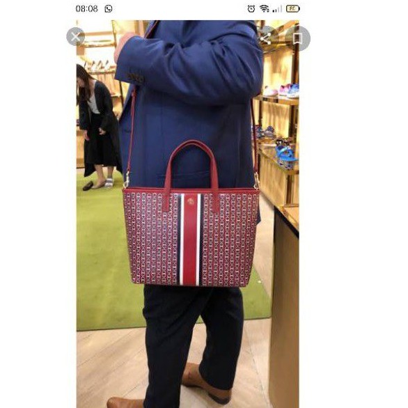 tas toteTory Burch Gemini link small red