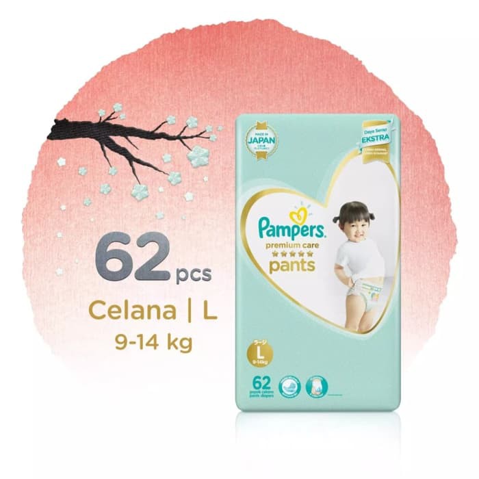 Promo silahkan Pampers Premium Care Pants L 62 / L62