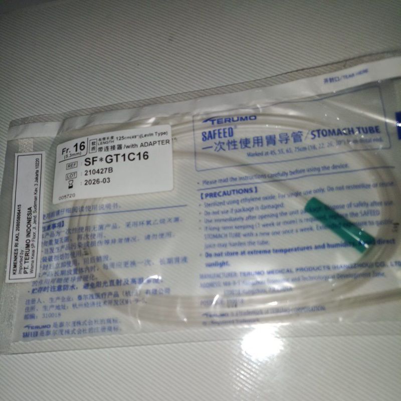 Terumo ngt/selang makan