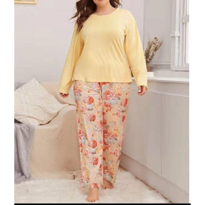 PIYAMA MERK SHEIN PREMIUM ELEGANT -  BAJU TIDUR SUPER JUMBO MERK SHEIN  1XL 2XL 3XL 4XL IMPORT