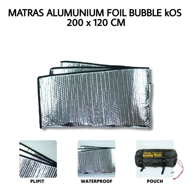 Matras Foil Kos Doubel  200x120Cm - Matras Aluminium Bubble Kos