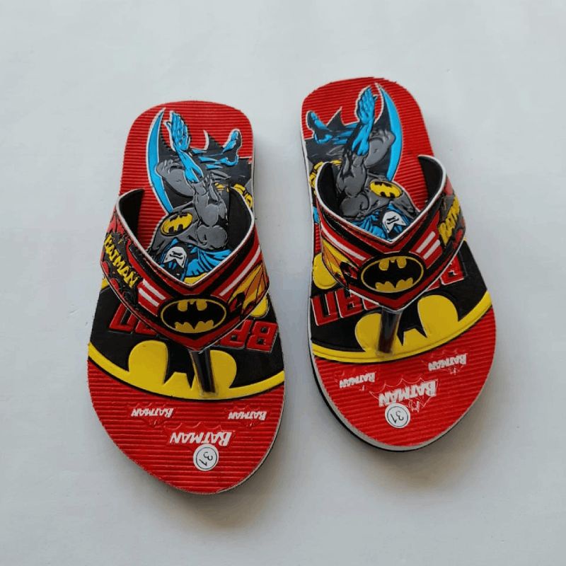 Sandal Jepit Anak Laki Laki Muka Print Batman