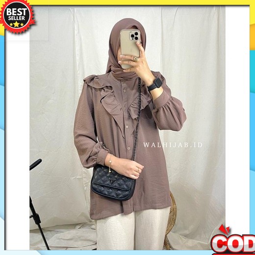 Kemeja Wanita Tebal Katun Korea Style Halus Kotak Kotak Flanel Motif H3T0 Kemeja Wanita  Blouse Prem