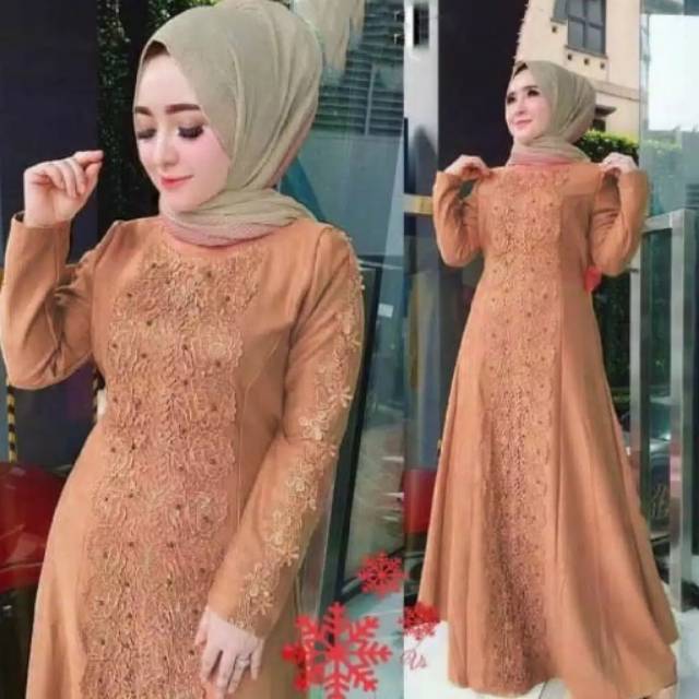 Niken maxy dress baju gamis pakaian wanita fashion muslim