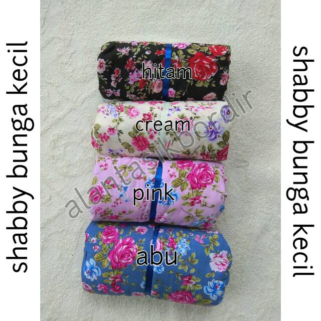 Alantasik - segi 4 shabby bunga (Random motif dan Warna)