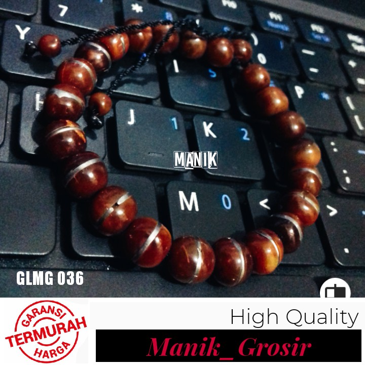 [PROMO] Gelang Kesehatan / Kayu Kokka Kokah Kaukah GRADE AAA Bulat P R A D A 8mm / Kualitas Terbaik