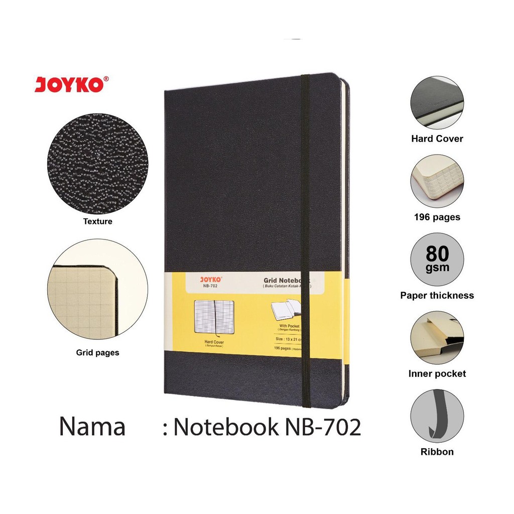 

Notebook Buku Tulis Catatan Diary Agenda Joyko Hard Cover 702