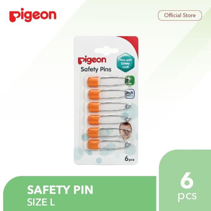 PIGEON SAFETY PIN L 6'S PR050502