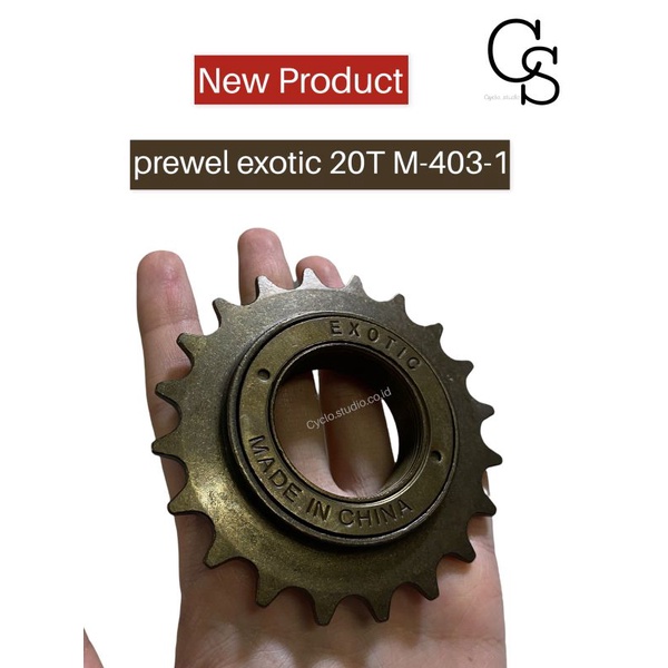 Freewheel gear belakang sepeda anak BMX merek exotic 20t singel speed