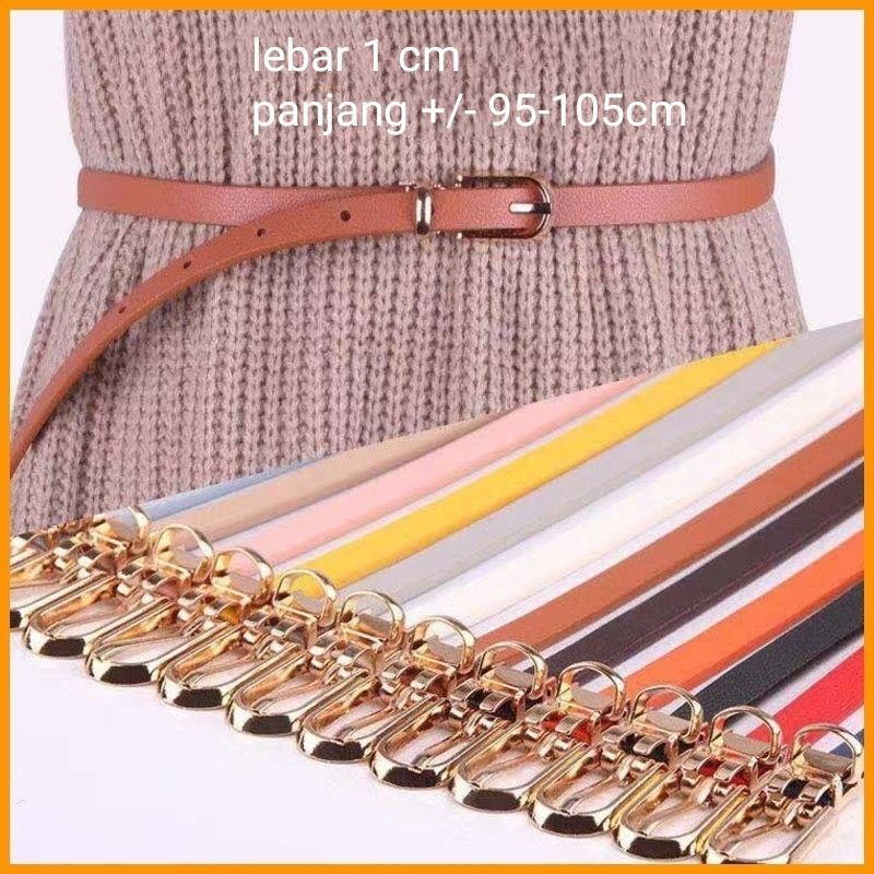 Ikat Pinggang Wanita Cewek Fashion Style Ring Belt Gesper Sabuk Iket Pinggang Wanita Cewek