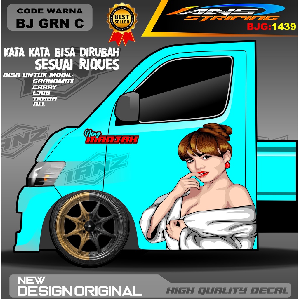 DECAL STIKER PINTU CARRY / DECAL PINTU TRAGA / STIKER MOBIL PICK UP