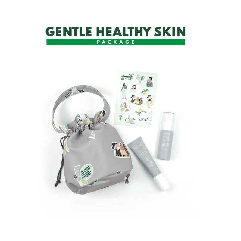 Paket Skincare Npure N'pure Gentle Healthy Skin Sensitive skin series (Serum Noni + Moisturizer Noni)