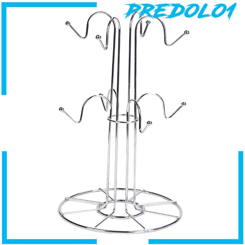 Cup Drying Rack 8 Cup Hooks Dryer Bar Decor for Wine Glass Home Countertop