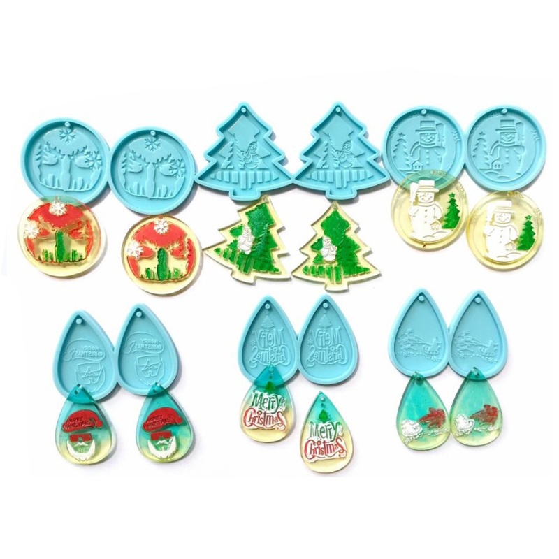 Siy Cetakan Resin Bentuk Pohon Natal Untuk Kerajinan Tangan Diy