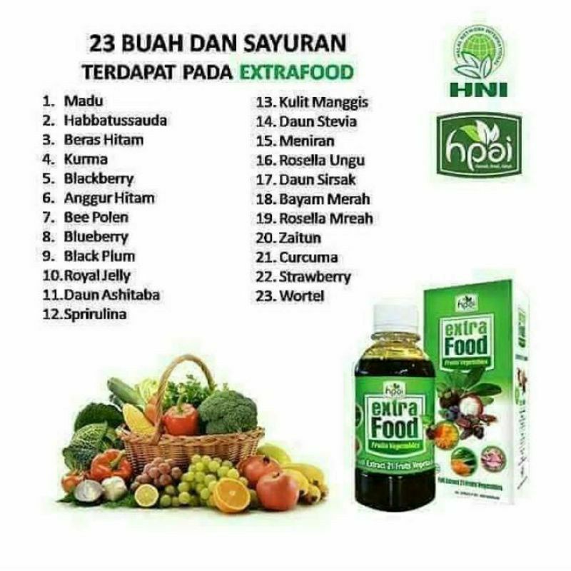 Extra food Penambah Nafsu Makan Multivitamin Anak dan Dewasa