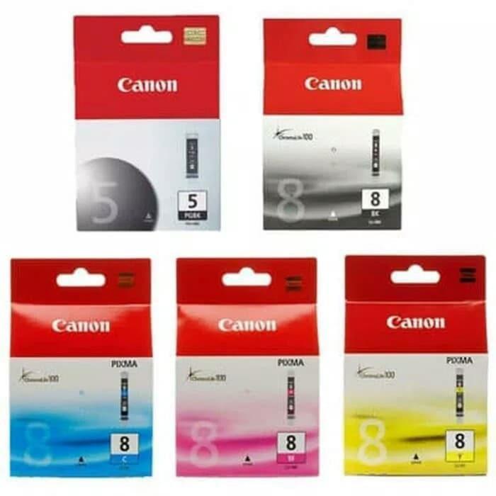 

Tinta Paket Tinta Canon 5 Pgbk + 8 Cli Original