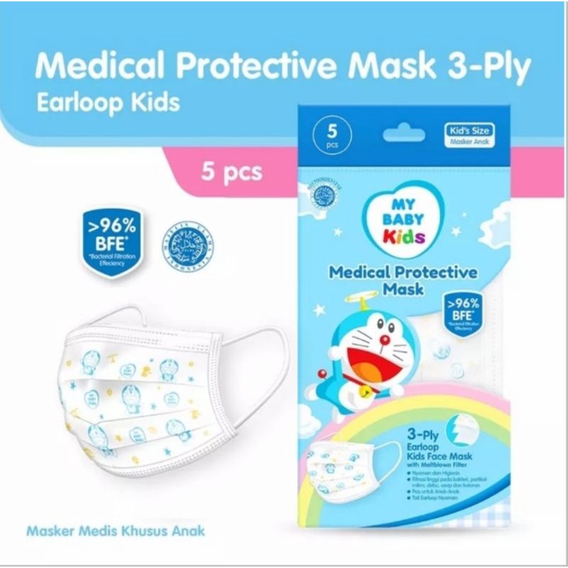 MY BABY Kids Medical Protective Mask isi 5 pcs