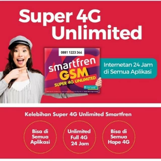 kartu Perdana Internet Smartfren Unlimeted