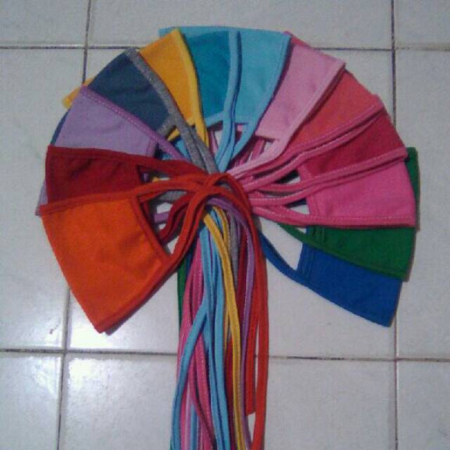 Masker kain/Masker mulut/Masker pabrik/Masker kesehatan/Masker berkendara polos warna warni